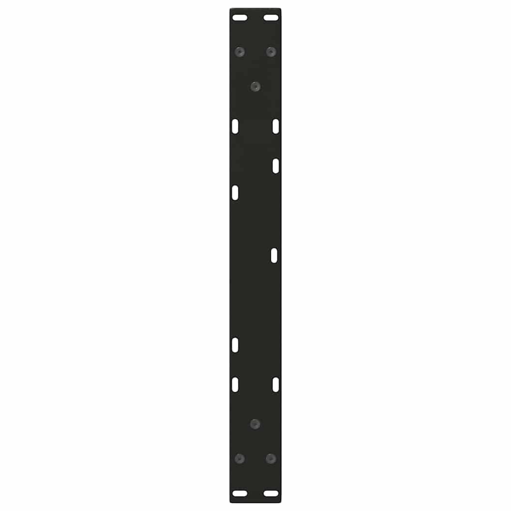 sofabordsben V-formet 2 stk. sort 70 x (42-43,3) cm stål