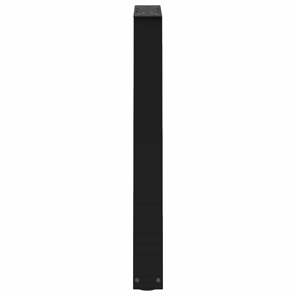 spisebordsben V-formet 2 stk. sort 60 x (72-73,3) cm stål
