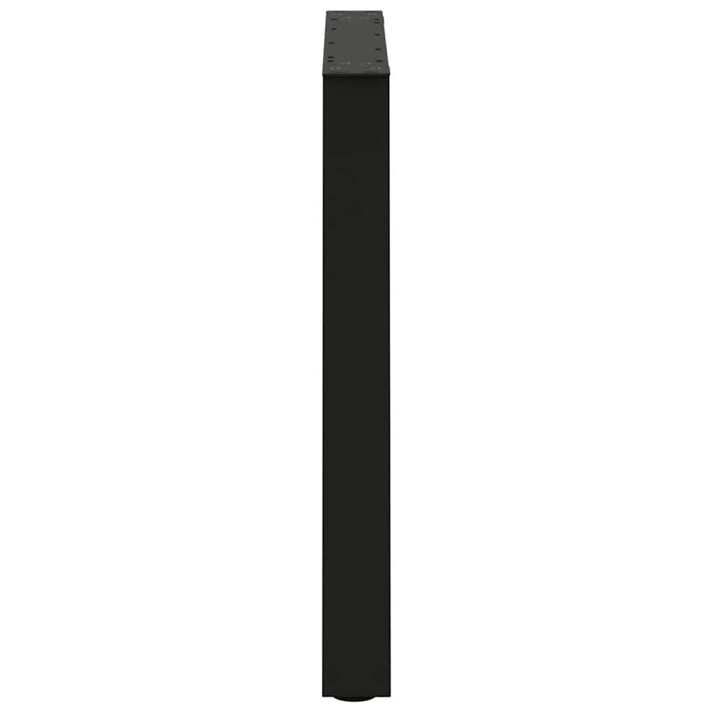 spisebordsben V-formet 2 stk. sort 70 x (72-73,3) cm stål
