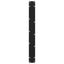 spisebordsben V-formet 2 stk. sort 100x(72-73,3) cm stål