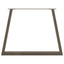 spisebordsben V-formet 2 stk. naturstål 100x(72-73,3) cm stål