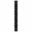 spisebordben V-formet 3 stk. sort 80 x (72-73,3) cm stål