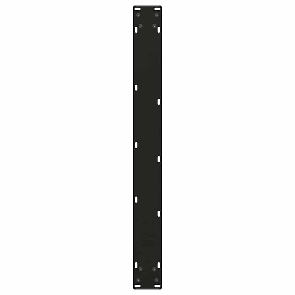 spisebordben V-formet 3 stk. sort 90 x (72-73,3) cm stål