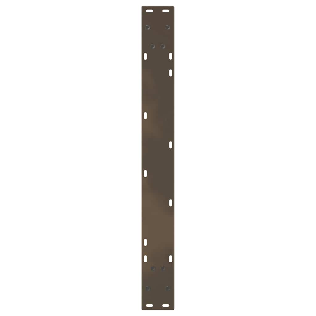 spisebordsben V-formet 3 stk. naturstål 90 x (72-73,3) cm stål