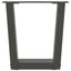 sofabordben V-formet 2 stk. antracit 30x(30-31,3) cm stål
