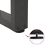 sofabordben V-formet 2 stk. antracit 30x(30-31,3) cm stål