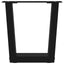 sofabordben V-formet 2 stk. sort 40x(30-31,3) cm stål