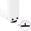 sofabordsben V-formet 2 stk. hvid 40x(30-31,3) cm stål