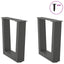 sofabordsben V-formet 2 stk. antracit 40x(30-31,3) cm stål