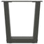 sofabordsben V-formet 2 stk. antracit 40x(30-31,3) cm stål