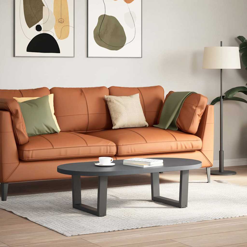 sofabordsben V-formet 2 stk. antracit 50x(30-31,3) cm stål