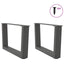 sofabordsben V-formet 2 stk. antracit 50x(30-31,3) cm stål