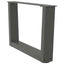 sofabordsben V-formet 2 stk. antracit 50x(30-31,3) cm stål