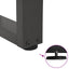 sofabordsben V-formet 2 stk. antracit 50x(30-31,3) cm stål