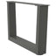 sofabordsben V-formet 2 stk. antracit 60x(30-31,3) cm stål
