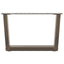 sofabordsben V-formet 2 stk. naturstål 60x(30-31,3) cm stål