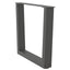 sofabordsben V-formet 2 stk. antracit 60x(42-43,3) cm stål