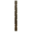 sofabordsben V-formet 2 stk. naturstål 70 x (42-43,3) cm stål