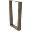 spisebordsben V-formet 2 stk. naturstål 70 x (72-73,3) cm stål