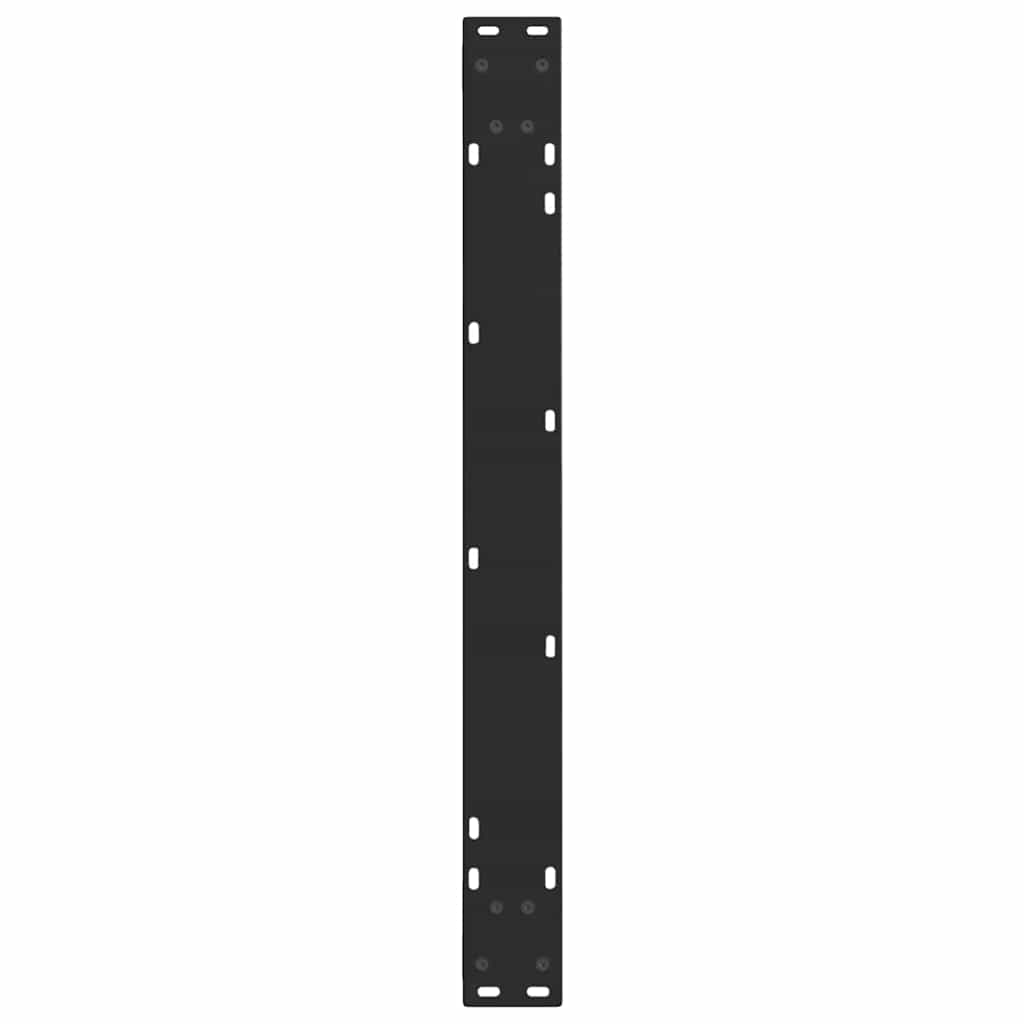 spisebordsben V-formet 2 stk. sort 80 x (72-73,3) cm stål