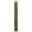 spisebordsben V-formet 2 stk. naturstål 90 x (72-73,3) cm stål