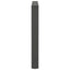 spisebordsben V-formet 2 stk. antracit 100x(72-73,3) cm stål