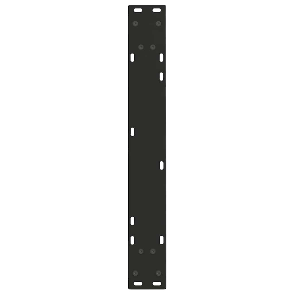 spisebordsben V-formet 3 stk. sort 70 x (72-73,3) cm stål