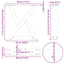 sofabordsben 2 stk. sort 30x(30-31,3) cm stål