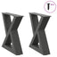 sofabordsben 2 stk. antracit 30x(30-31,3) cm stål