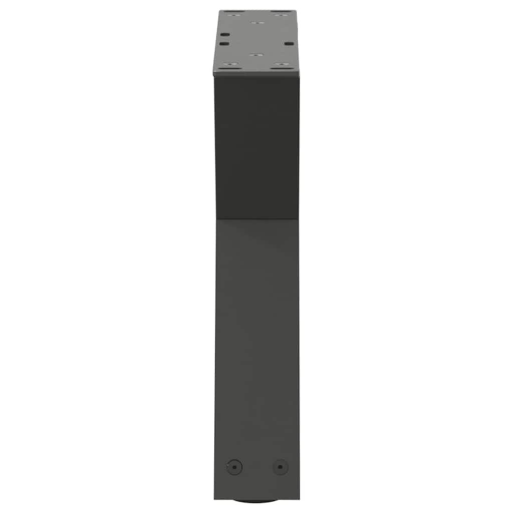 sofabordsben 2 stk. antracit 30x(30-31,3) cm stål