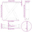 sofabordsben 2 stk. antracit 30x(30-31,3) cm stål