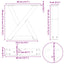 sofabordsben 2 stk. antracit 40x(30-31,3) cm stål
