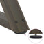 sofabordsben 2 stk. naturstål 40x(30-31,3) cm stål