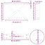 sofabordsben 2 stk. naturstål 60 x (30-31,3) cm stål