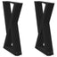 sofabordsben 2 stk. sort 38 x (42-43,3) cm stål