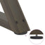 sofabordsben 2 stk. naturstål 70 x (42-43,3) cm stål