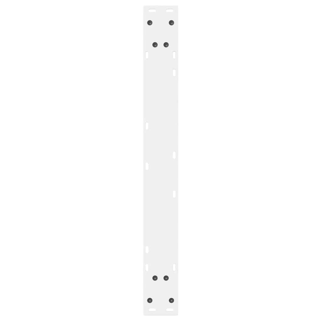 spisebordsben 2 stk. hvid 70 x (72-73,3) cm stål
