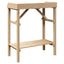 Plantebord med hylde Naturfarvet 75 x 40 x 90 cm Solid fyrretræ