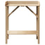 Plantebord med hylde Naturfarvet 75 x 40 x 90 cm Solid fyrretræ
