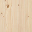 Plantebord med hylde Naturfarvet 75 x 40 x 90 cm Solid fyrretræ