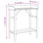 Plantebord med hylde Naturfarvet 75 x 40 x 90 cm Solid fyrretræ