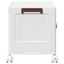 Stabelbar opbevaringskasse med hjul 28 L 48,5x29,5x33 cm