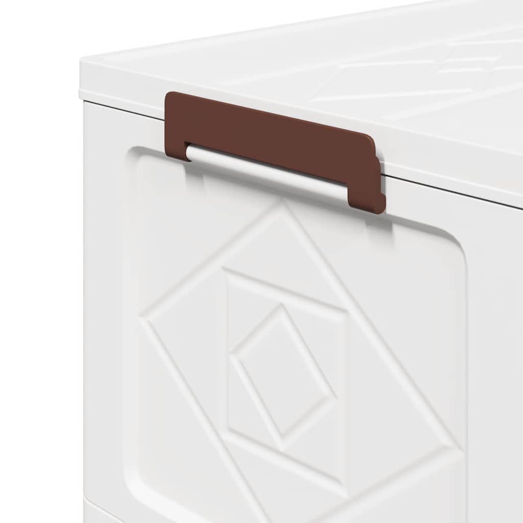 Stabelbar opbevaringskasse med hjul 28 L 48,5x29,5x33 cm