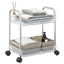 opbevaringsvogn i 2 niveauer transparent 37x28x43,5 cm akryl