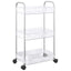 opbevaringsvogn i 3 niveauer transparent 37x28x68 cm akryl