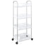 opbevaringsvogn i 4 niveauer transparent 37x28x95 cm akryl