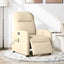 eldrevet massagestol stof cremefarvet