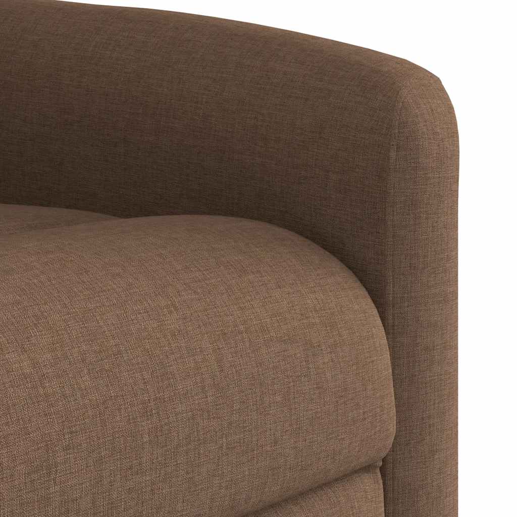 eldrevet massagestol stof brun