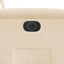 eldrevet lænestol mikrofiberstof beige