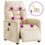 massagestol mikrofiberstof beige